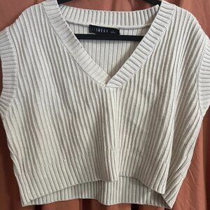 Lioness Tan Boxy Sweatervest